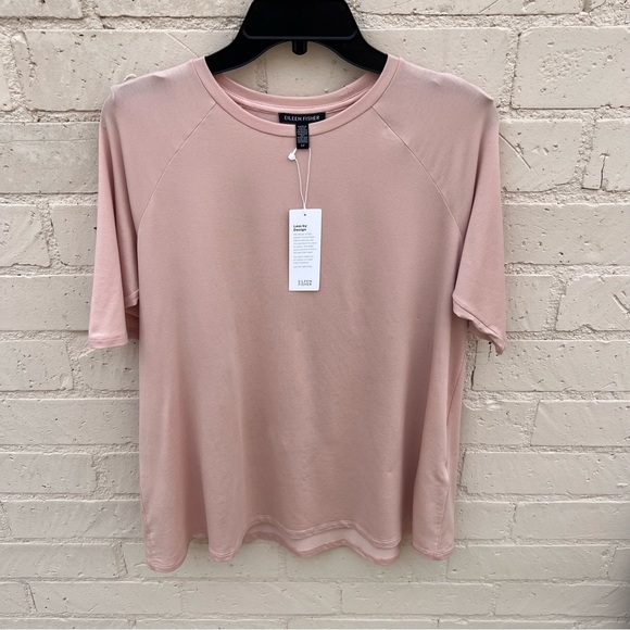 Eileen Fisher Fine Jersey Crew Neck Top NEW - Picture 6 of 7